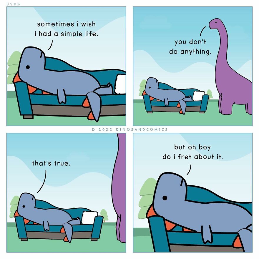 New Hilarious Dinosaur Comics About Mental Health