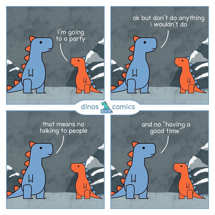 New Hilarious Dinosaur Comics About Mental Health