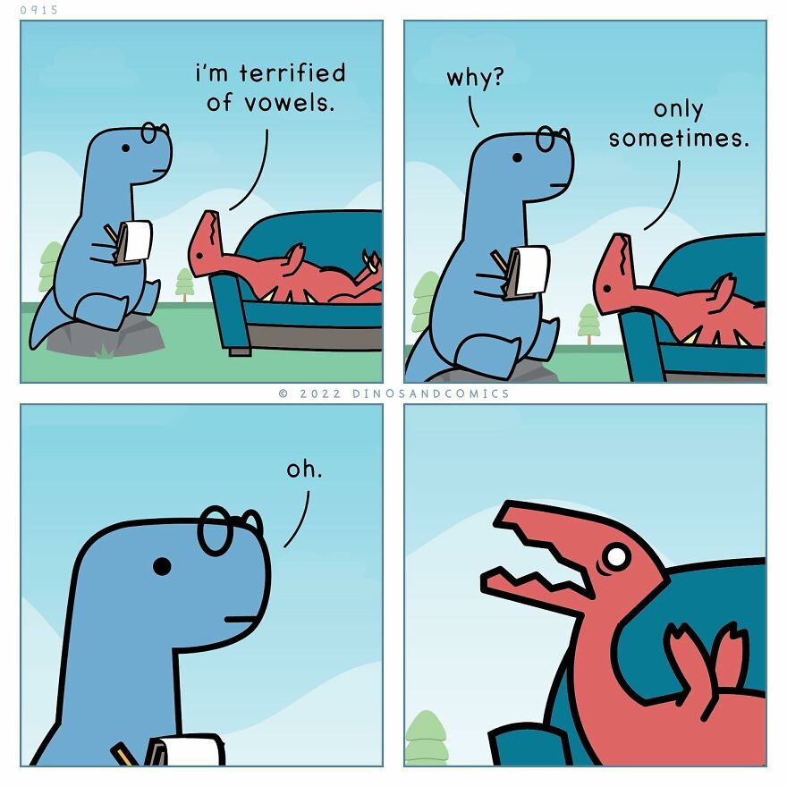 New Hilarious Dinosaur Comics About Mental Health