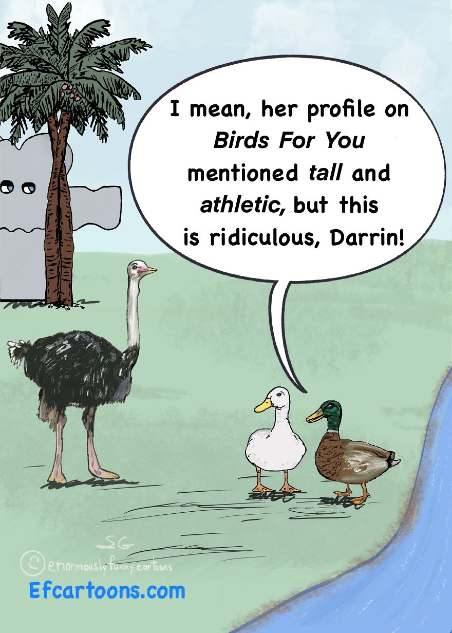 My Enormously Funny Comics About The "Ostrich Life"