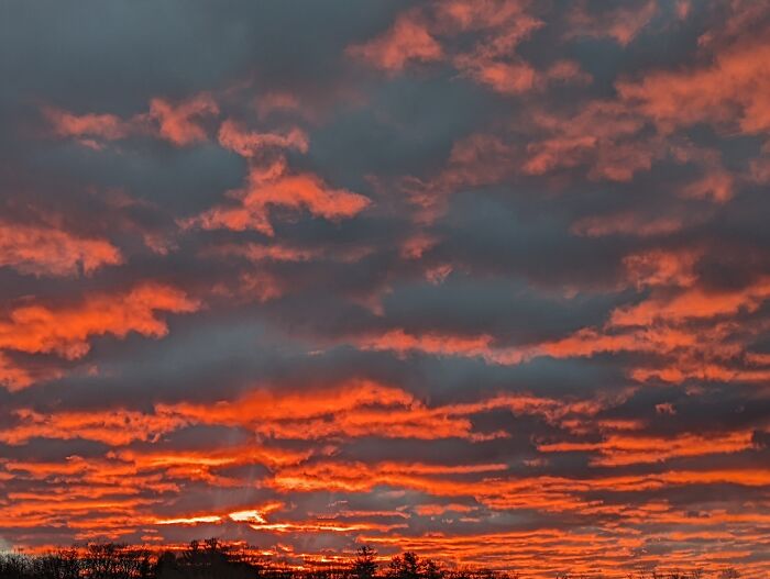 The Bottom Of Clouds Kissed By The Sunrise