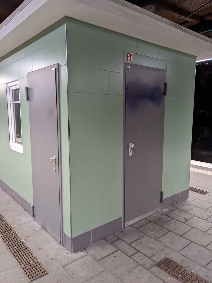 I Haven't Been Inside, But I Bet That These Two Doors Don't Lead To Different Places