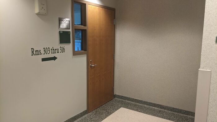 Found This While Looking For Room 305. That Door Just Leads To A Classroom