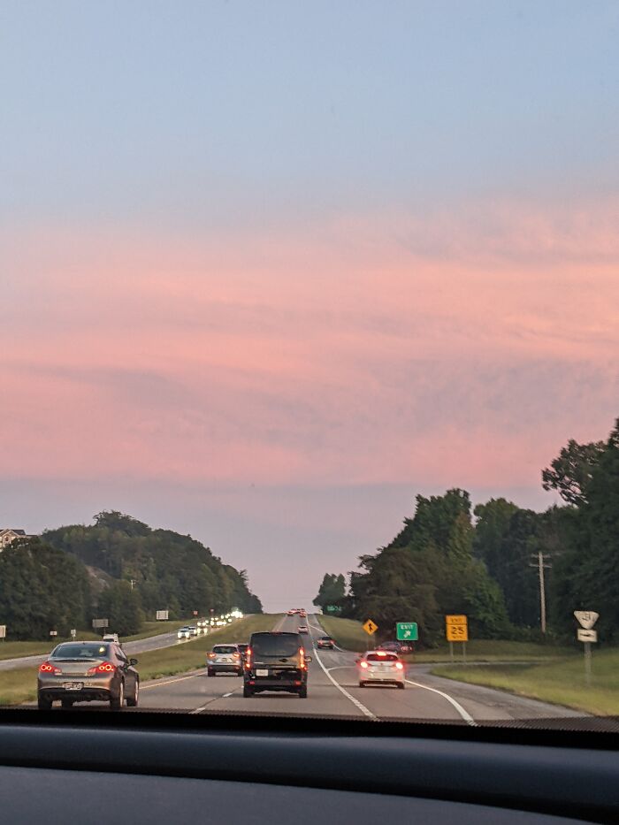 The Sky On My Way To School The Other Day