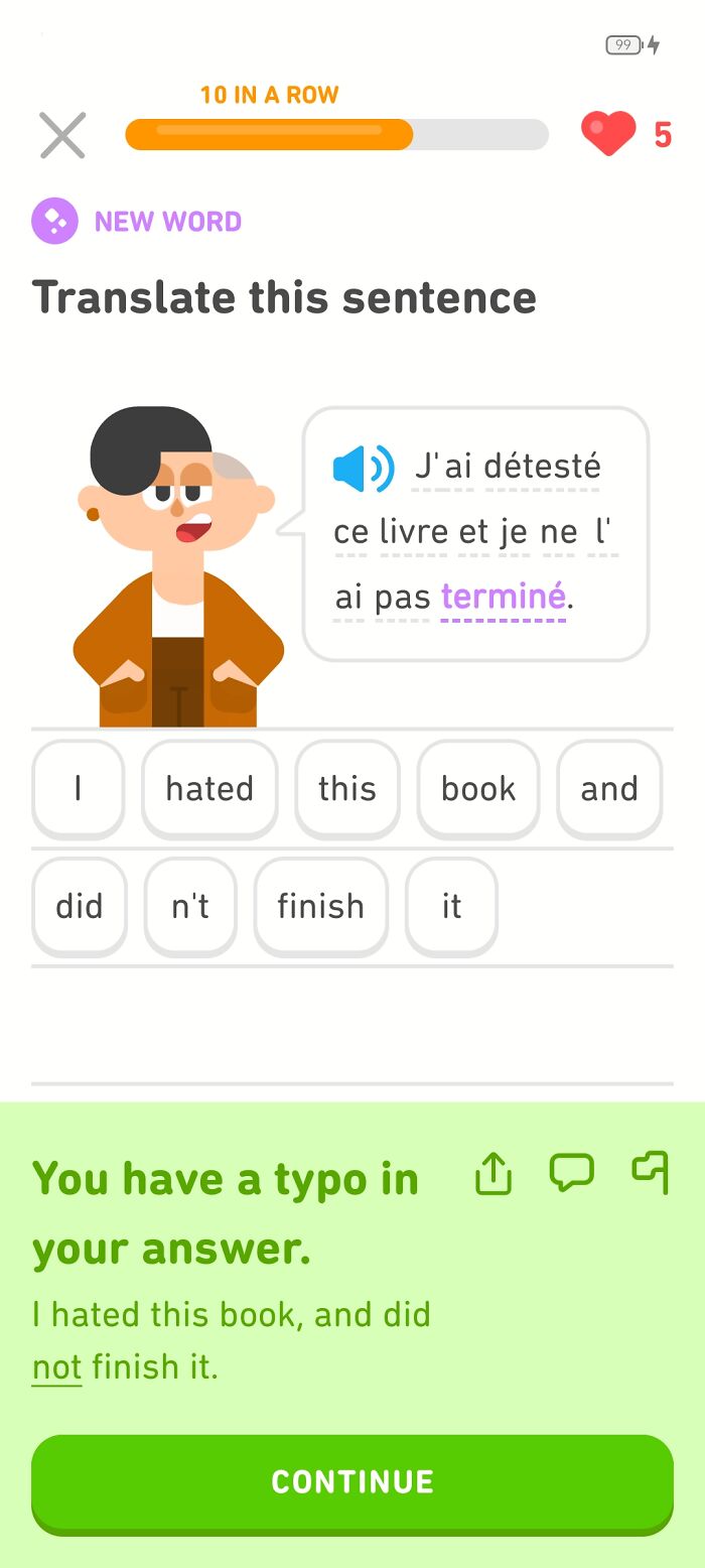Duolingo Moment