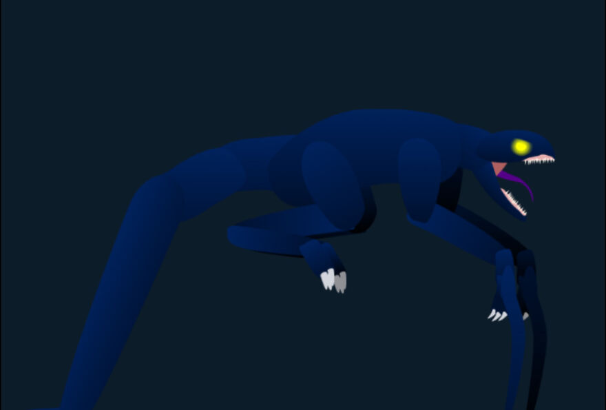 Scythe, A 6 Foot Tall, Twelve Foot Long Monster I Created. She Can Phase Through Walls