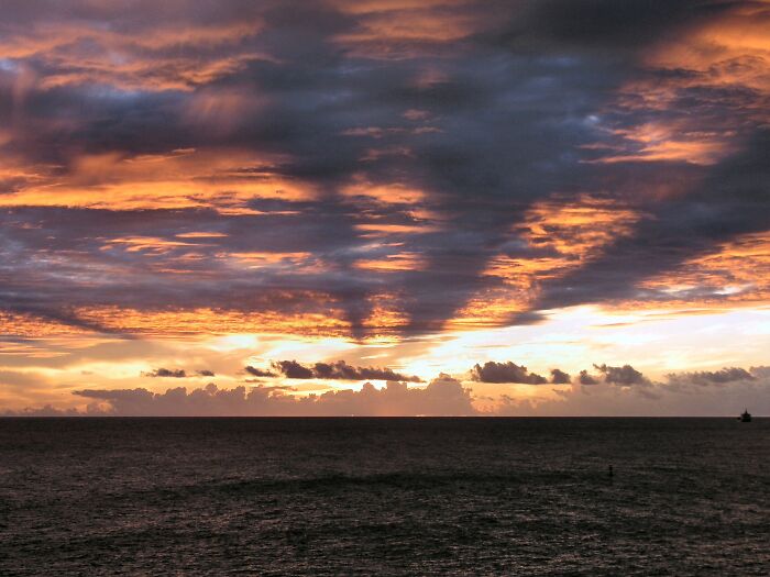 Sunset With Cloud Shadows, St. Maartens
