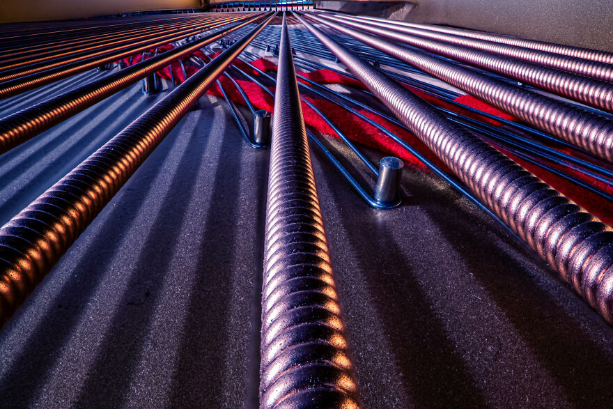 The Bass Strings Of A Steinway Grand Piano