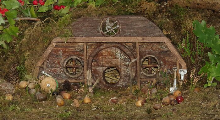I Built A Scaled-Down Village For Wild Mice In My Garden, And They Love It I Built A Scaled-Down Village For Wild Mice In My Garden, And They Love It
