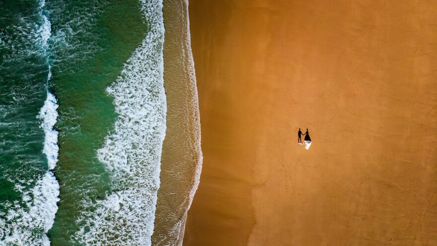 Category: Wedding, Highly Commended, Just You And Me, By The Sea By Robin Goodlad