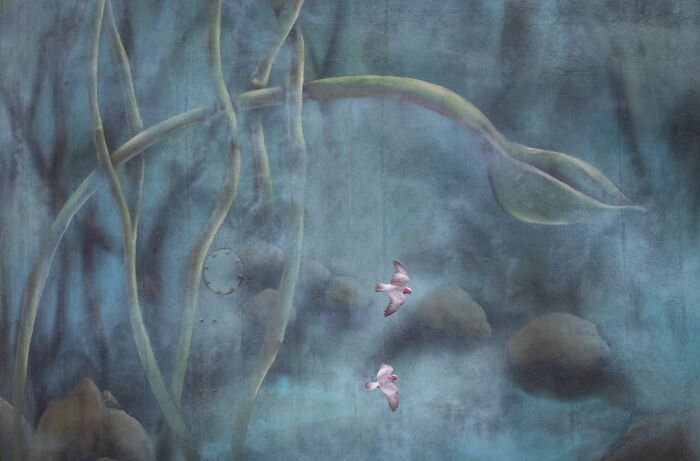 Birds In Flight: "Silo Mural" By Raoul Slater (Gold)