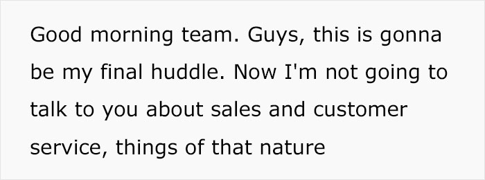 Man Who Has Lost A Brother, A Wife And A Child Resigns And Tells His Team To Spend Their Time With Their Families Instead Of Wanting To Earn More