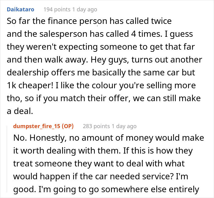 Buyers Maliciously Comply When Car Dealership Gives Them The Ultimatum &ldquo;Take It Or Leave It&rdquo;
