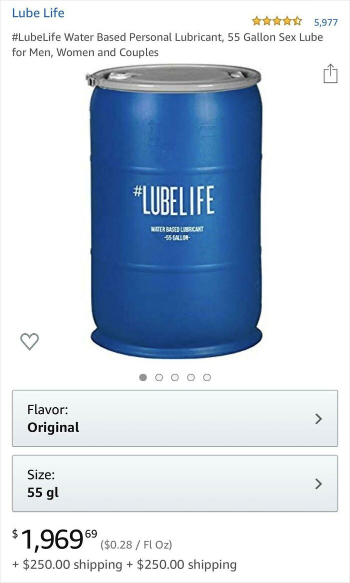 I Wouldn’t Know Cuz I’m Too Single, But No Way A Couple Would Need $2000 Of Lube