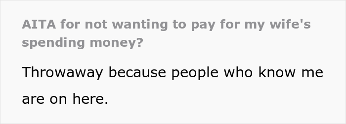 Husband Refuses To Give Jobless Wife Spending Money, Ignoring The Fact That She Used Her Inheritance Money To Buy Them A House And 2 Cars
