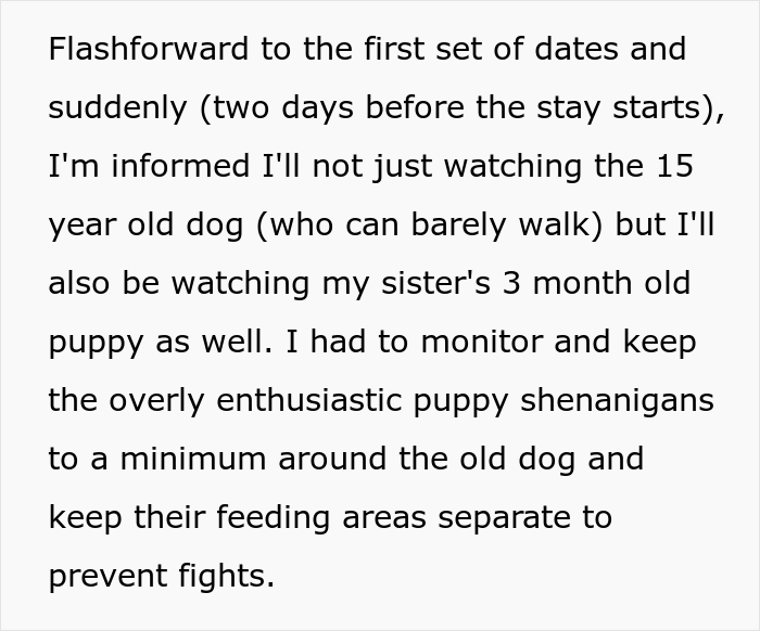 Woman Refuses To Let Down A Client Who Booked A Year In Advance Just So Parents Can Go On A Dog-Free Trip, Gets Called A Jerk