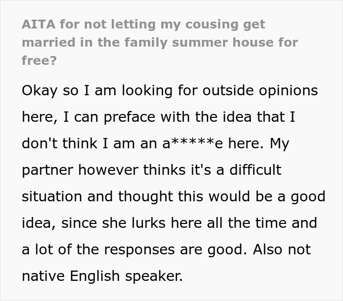 Gay Woman Inherits Summer House, Causes Uproar By Not Letting Her Conservative Family Use It For Free For Weddings