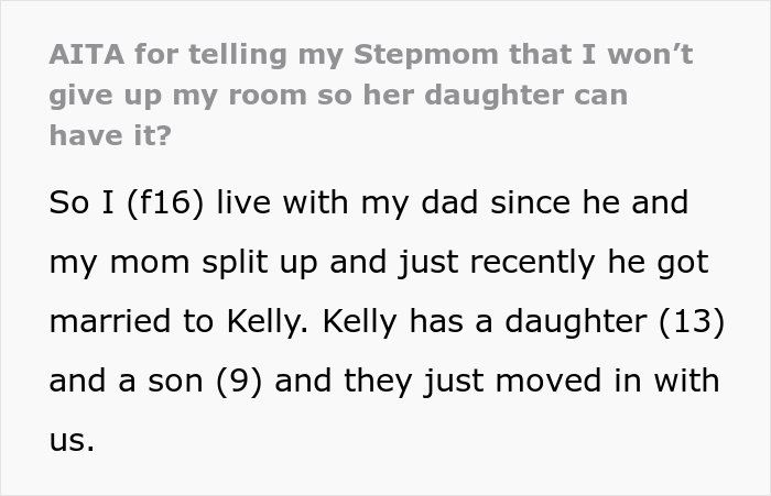&ldquo;AITA For Telling My Stepmom That I Won&rsquo;t Give Up My Room So Her Daughter Can Have It?&rdquo;