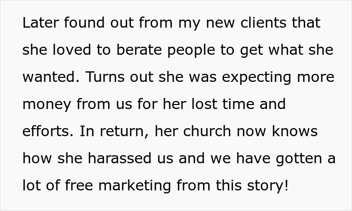 Karen Keeps Demanding Free Things From This Travel Agency Even Though She Already Got A Refund, Gets Embarrassed In Front Of Members Of Her Church