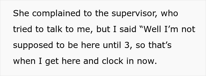 Woman Keeps Taking Advantage Of Coworker&rsquo;s Earliness, Involves Supervisor After Being Confronted About It, Ends Up Regretting It
