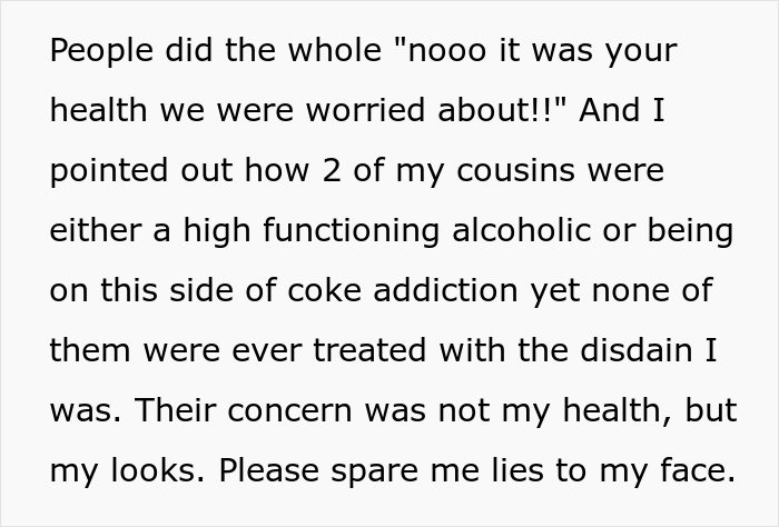 Woman Who Lost A Lot Of Weight Can't Believe How Differently Everyone Treats Her Now, Calls Out Relatives