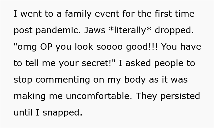 Woman Who Lost A Lot Of Weight Can't Believe How Differently Everyone Treats Her Now, Calls Out Relatives