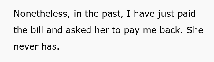Woman's SIL "Forgets" Her Wallet All The Time When They Go To Restaurants, So She Took It For Her Woman's SIL "Forgets" Her Wallet All The Time When They Go To Restaurants, So She Took It For Her