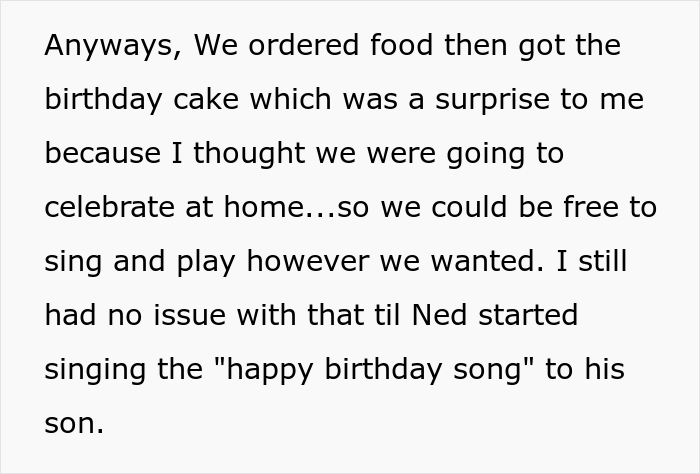 &ldquo;AITA For Telling My Fianc&eacute; He Embarrassed Me When He Started Singing &lsquo;Happy Birthday&rsquo; To His 5 Y.O. Son At The Restaurant?&rdquo;