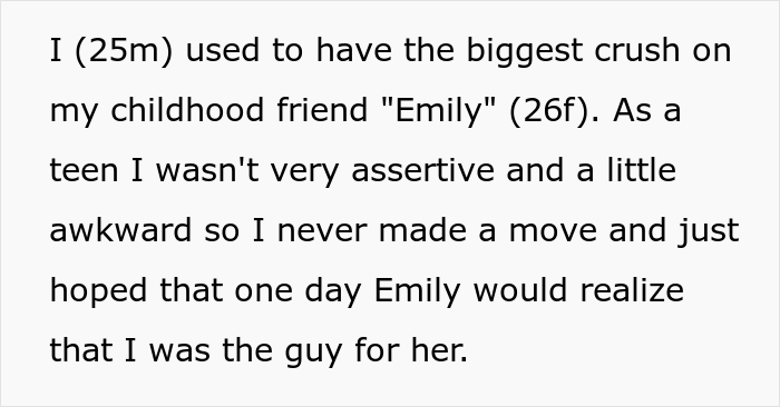 Man Slammed For Being Bitter Years After Brother Married His Childhood Crush