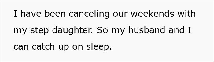Mom Who Can’t Get Any Sleep Because Of Parenting Gets Slammed By Folks Online For “Canceling” Her Step-Daughter’s Weekend Visits Mom Who Can’t Get Any Sleep Because Of Parenting Gets Slammed By Folks Online For “Canceling” Her Step-Daughter’s Weekend Visits