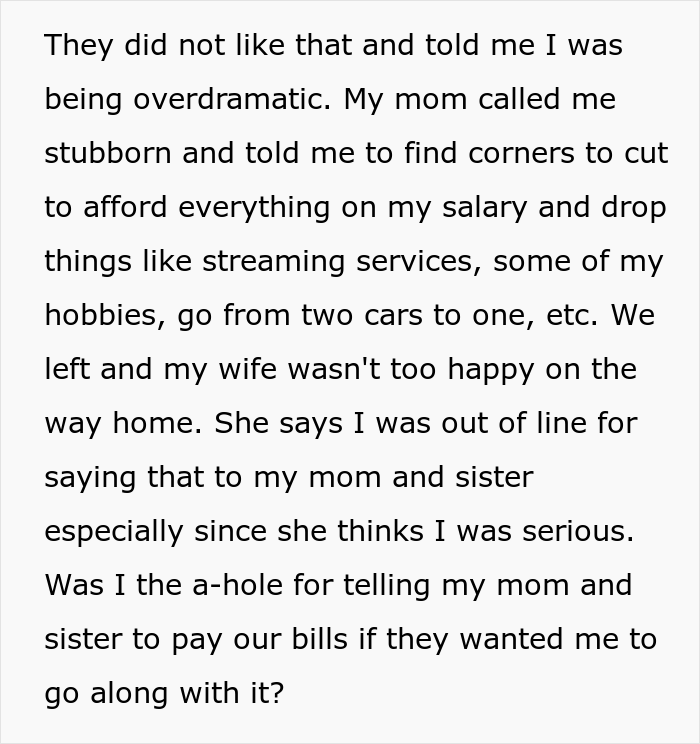 The Internet Backs Husband For "Ruining" Family Dinner Because He Is The Only One Not On Board With Wife's Stay-At-Home Idea