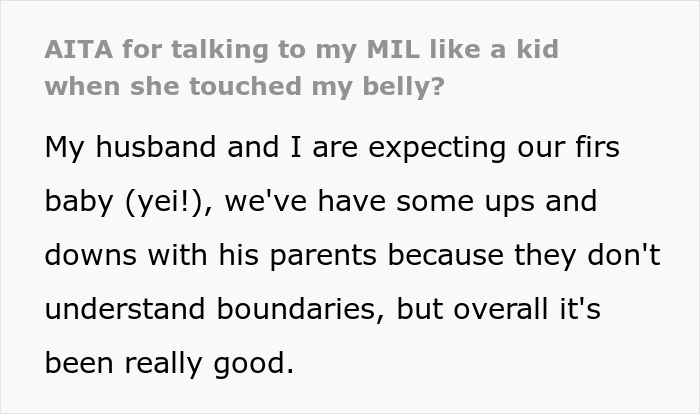 MIL Won&rsquo;t Stop Touching Mom-To-Be&rsquo;s Belly Despite Knowing That It Triggers Her, Gets Publicly Embarrassed