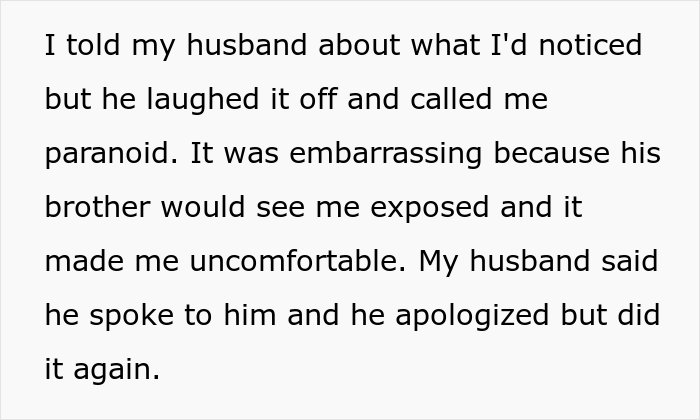 Creepy Man Keeps Walking In On His Sister-In-Law In The Bathroom, Family Drama Ensues