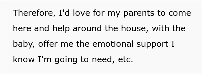 Pregnant Woman Asks For Parents&rsquo; Help For A Few Weeks, Refuses To Let Them Stay At Her House Because She Wants Privacy