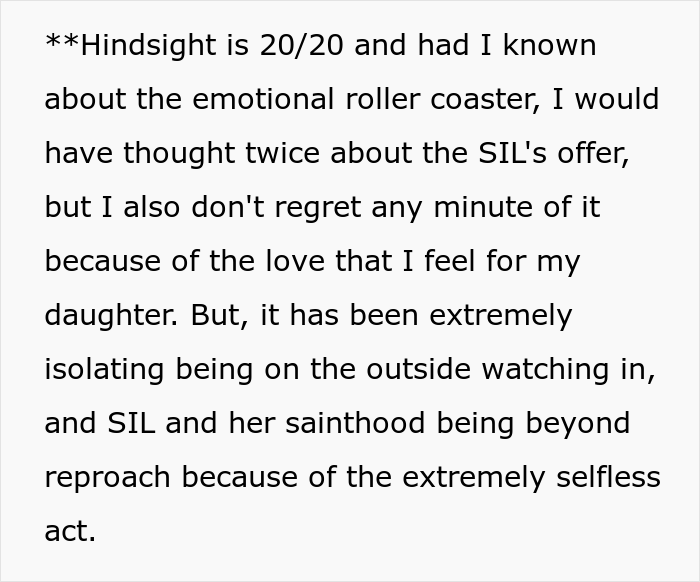 Woman Asks &ldquo;AITA For Regretting Our Decision To Let Sister-In-Law Carry Our Child?&rdquo; As She's Becoming Very Intrusive