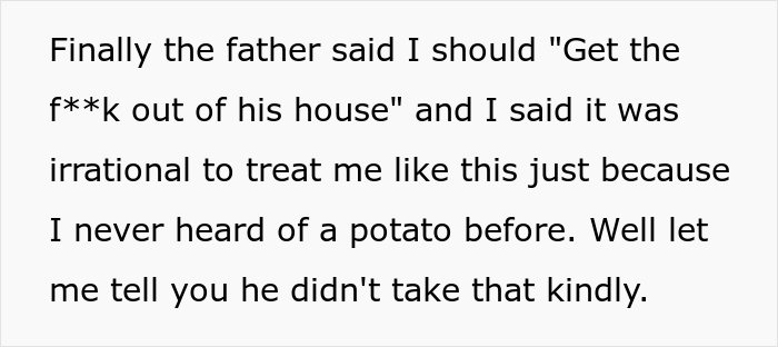 &ldquo;I Had To Commit 100% At This Point&rdquo;: Guy Explains How He Ruined His Romantic Relationship By Pretending Not To Know What A Potato Is
