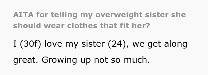 The Internet Shows Support For This Woman Who Called Out Her Overweight Sister For Her Office Job Outfit