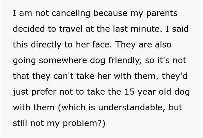 Woman Refuses To Let Down A Client Who Booked A Year In Advance Just So Parents Can Go On A Dog-Free Trip, Gets Called A Jerk