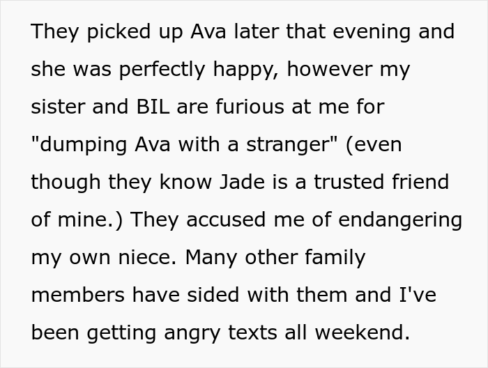 Parents 'Make' Aunt Babysit Even Though She Warned Them She Was Unavailable, Family Drama Ensues When She Then Leaves The Baby With A 'Stranger'