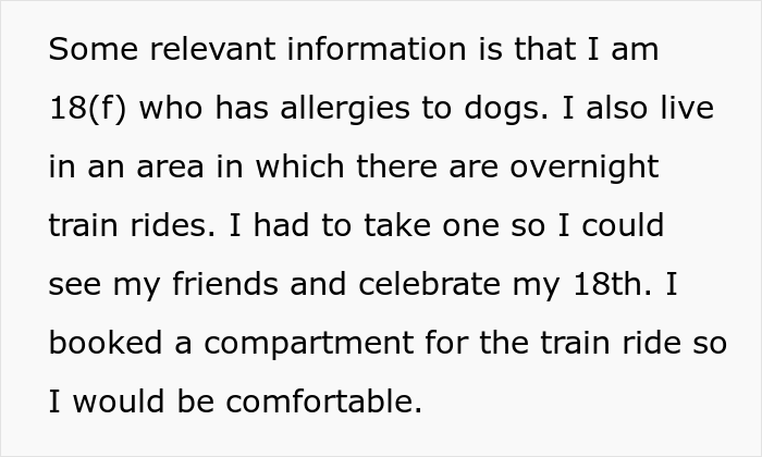 Traveler Is Told She Was Wrong For Asking A Woman With A Service Dog To Leave Her Compartment She Paid For So She Wants The Internet’s Opinion Traveler Is Told She Was Wrong For Asking A Woman With A Service Dog To Leave Her Compartment She Paid For So She Wants The Internet’s Opinion