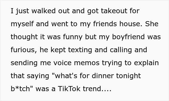 Woman Cooks Dinner For Studying Boyfriend Who &ldquo;Jokingly&rdquo; Addresses Her With A Slur, She Drops It On The Rug And Leaves