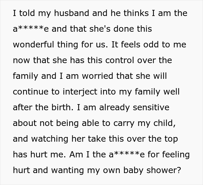 Woman Asks &ldquo;AITA For Regretting Our Decision To Let Sister-In-Law Carry Our Child?&rdquo; As She's Becoming Very Intrusive
