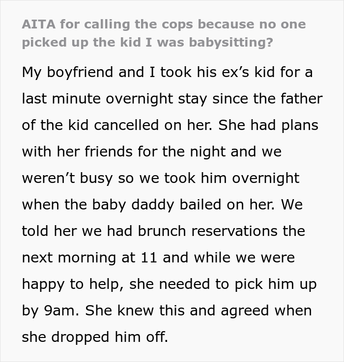 Babysitter Is Fed Up With No-Show Mom, Calls The Cops And They Take The Kid