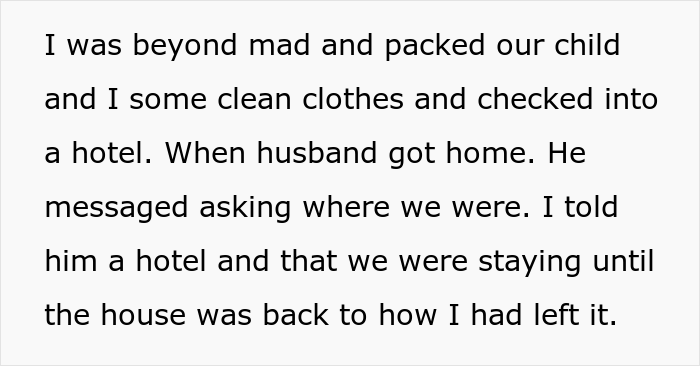"I Couldn't Believe My Eyes": Woman Returns Home To A Wrecked House, Moves Into Hotel Until Husband Cleans His Mess