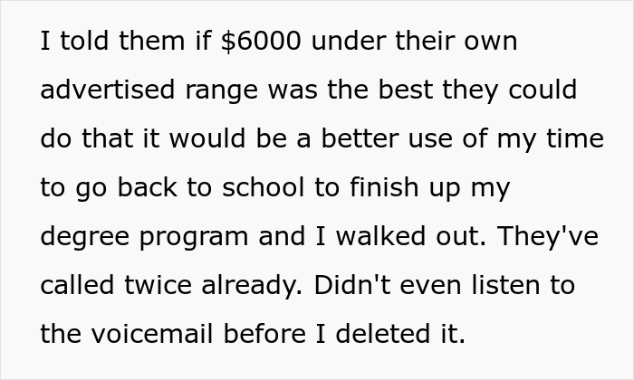 Unemployed Candidate Is Told At The Job Interview That They Should Happily Accept Any Offer Above $0, They Just Stand Up And Leave