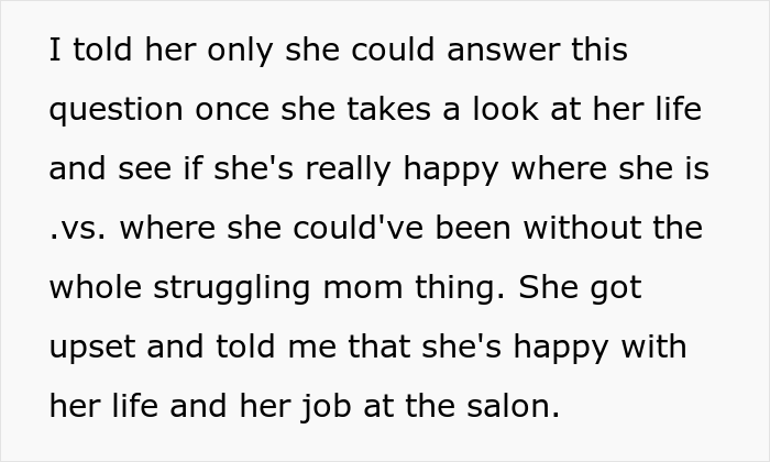 “AITA For Telling My Brother’s Fiancée That The Reason She Couldn’t Get A Degree Was Because Of Her Choice To Be A Mom?” “AITA For Telling My Brother’s Fiancée That The Reason She Couldn’t Get A Degree Was Because Of Her Choice To Be A Mom?”