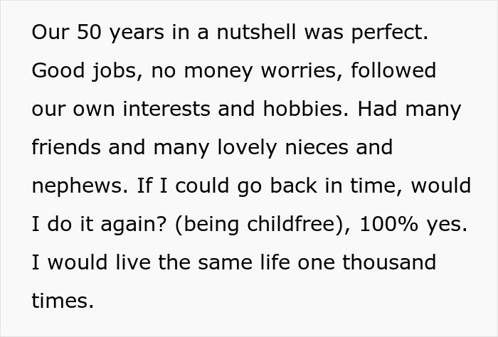 Woman Who Unpopularly Decided To Never Have Children Reflects On It Now That She's 85 Years Old