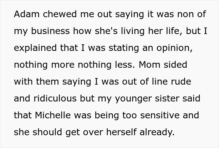 “AITA For Telling My Brother’s Fiancée That The Reason She Couldn’t Get A Degree Was Because Of Her Choice To Be A Mom?” “AITA For Telling My Brother’s Fiancée That The Reason She Couldn’t Get A Degree Was Because Of Her Choice To Be A Mom?”