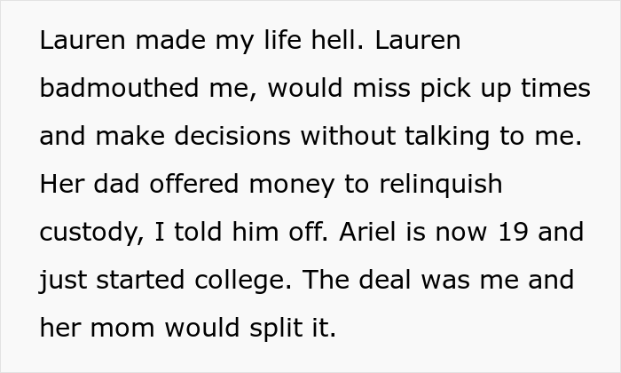 Dad Asks If He's A Jerk For Teaching Daughter A Lesson Of Respect To His New Wife And Kid By Refusing To Pay For Her College