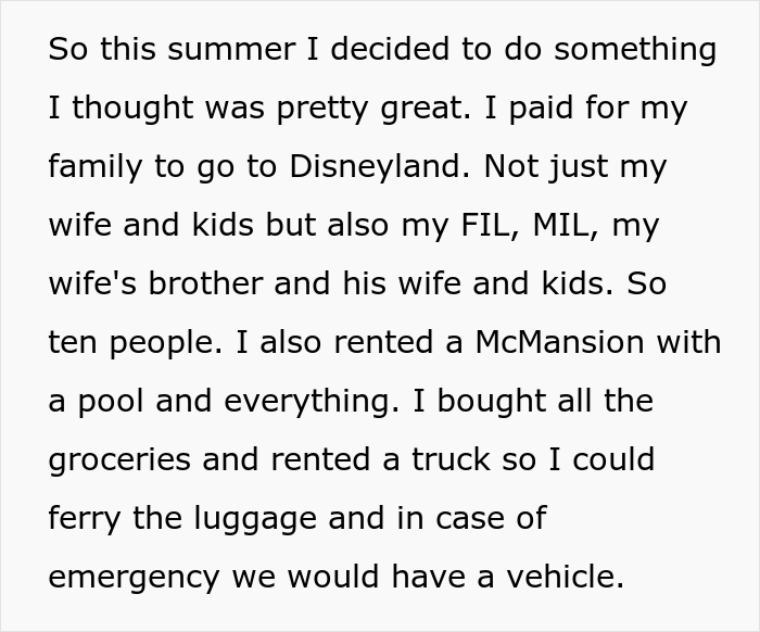 Man Didn't Even Have A Clue His In-Laws Were So Greedy And Entitled Before He Took Them To Disneyland For Free, So He Just Leaves